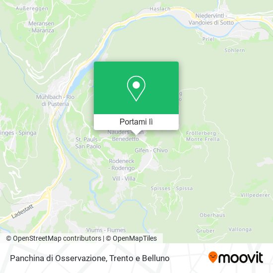 Mappa Panchina di Osservazione