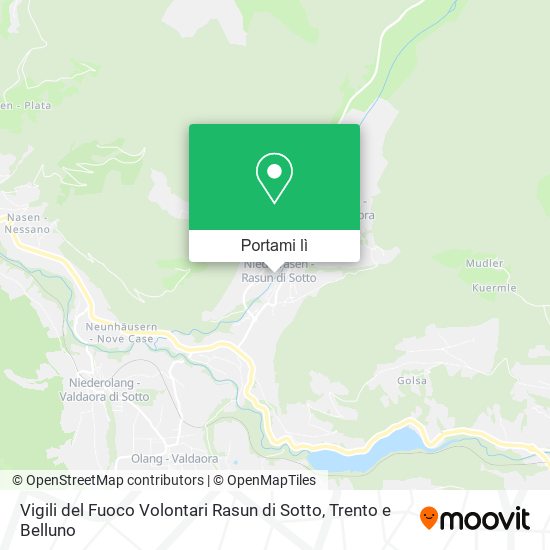 Mappa Vigili del Fuoco Volontari Rasun di Sotto