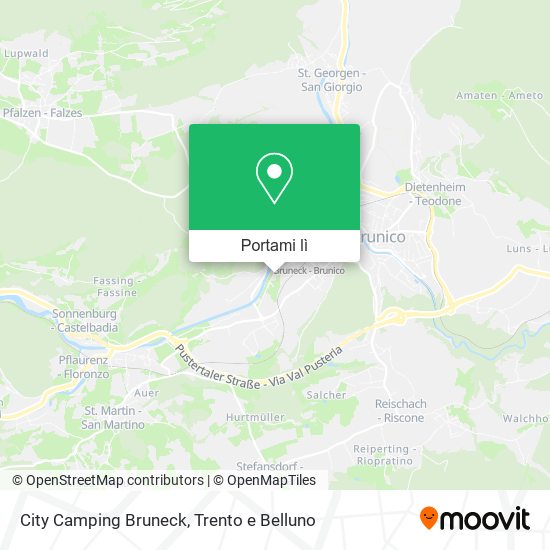 Mappa City Camping Bruneck