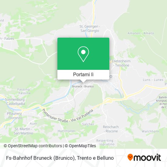 Mappa Fs-Bahnhof Bruneck (Brunico)