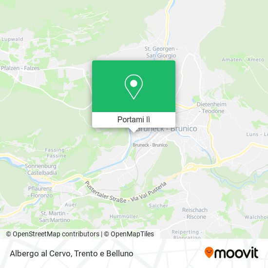 Mappa Albergo al Cervo