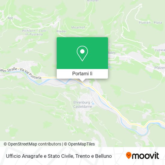 Mappa Ufficio Anagrafe e Stato Civile