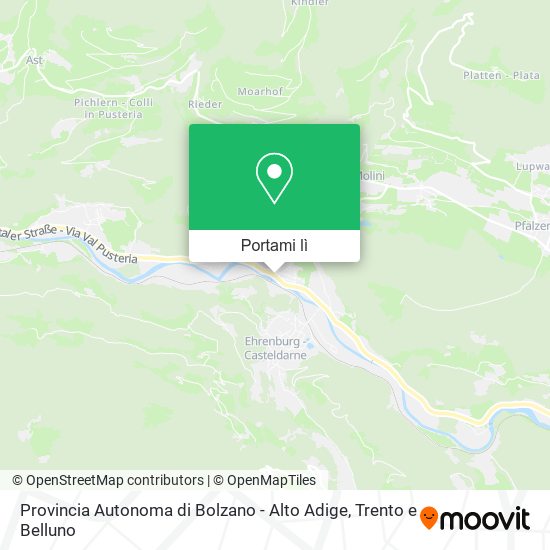 Mappa Provincia Autonoma di Bolzano - Alto Adige