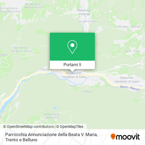 Mappa Parrocchia Annunciazione della Beata V. Maria