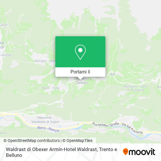 Mappa Waldrast di Obexer Armin-Hotel Waldrast