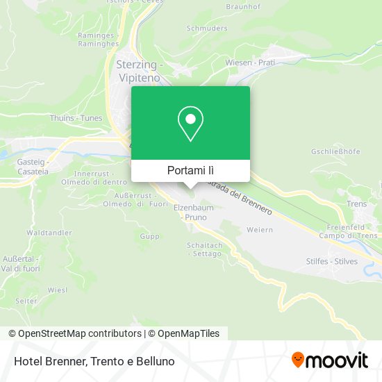 Mappa Hotel Brenner