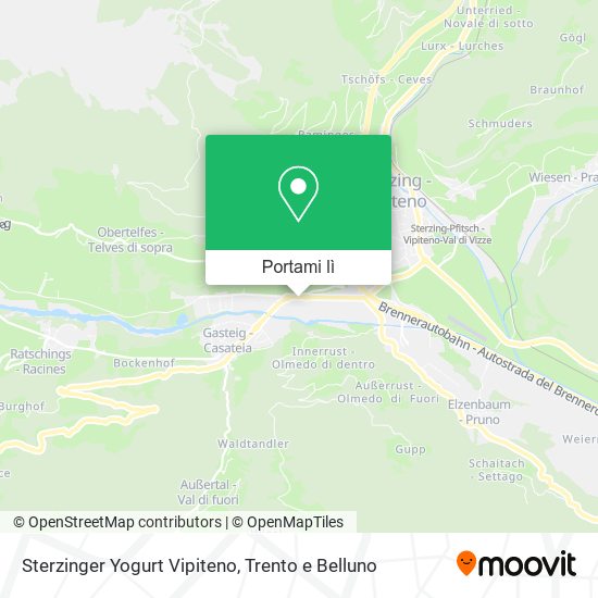 Mappa Sterzinger Yogurt Vipiteno