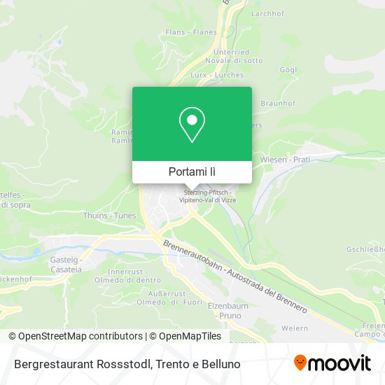 Mappa Bergrestaurant Rossstodl