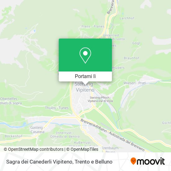 Mappa Sagra dei Canederli Vipiteno