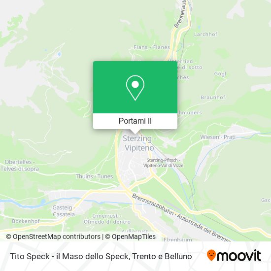 Mappa Tito Speck - il Maso dello Speck