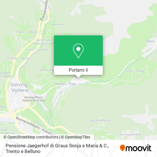 Mappa Pensione Jaegerhof di Graus Sonja e Maria & C.