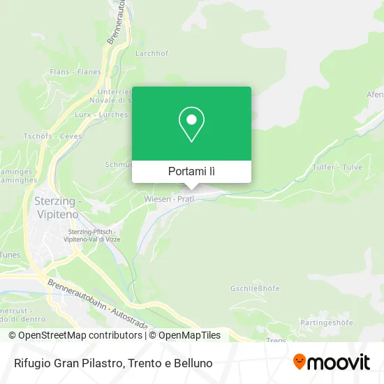 Mappa Rifugio Gran Pilastro