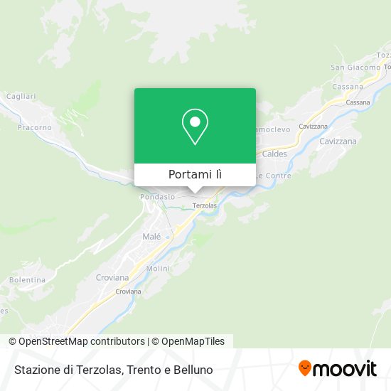 Mappa Stazione di Terzolas