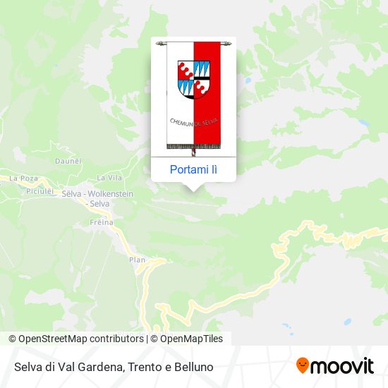 Mappa Selva di Val Gardena