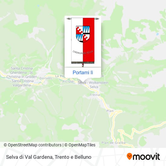 Mappa Selva di Val Gardena