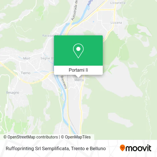 Mappa Ruffoprinting Srl Semplificata