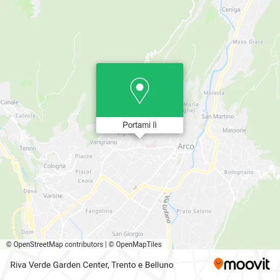 Mappa Riva Verde Garden Center