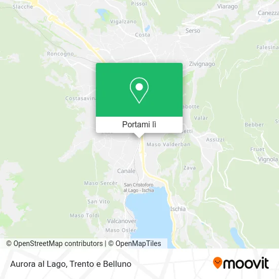 Mappa Aurora al Lago