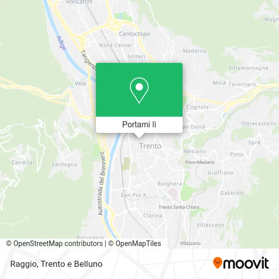 Mappa Raggio