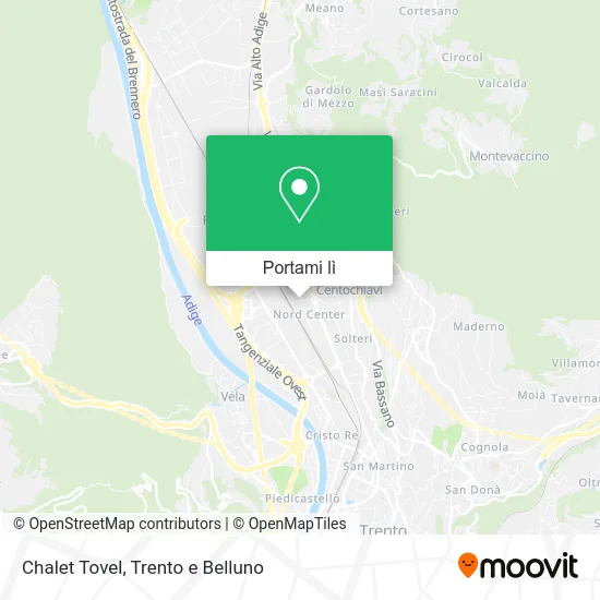 Mappa Chalet Tovel