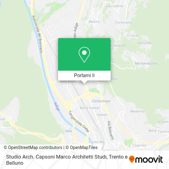 Mappa Studio Arch. Capsoni Marco Architetti Studi