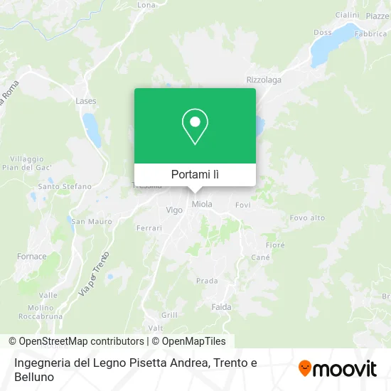 Mappa Ingegneria del Legno Pisetta Andrea