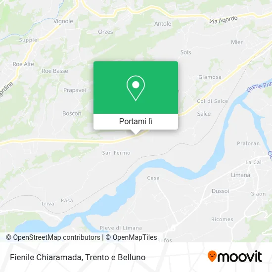 Mappa Fienile Chiaramada