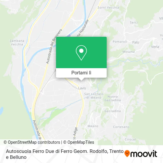 Mappa Autoscuola Ferro Due di Ferro Geom. Rodolfo