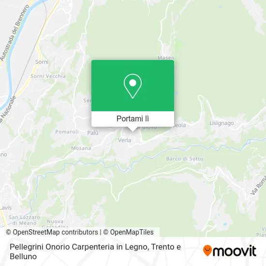 Mappa Pellegrini Onorio Carpenteria in Legno