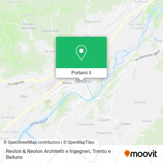 Mappa Reolon & Reolon Architetti e Ingegneri