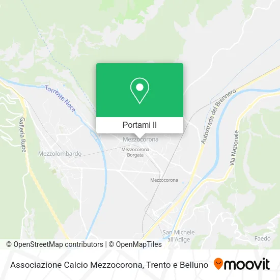 Mappa Associazione Calcio Mezzocorona