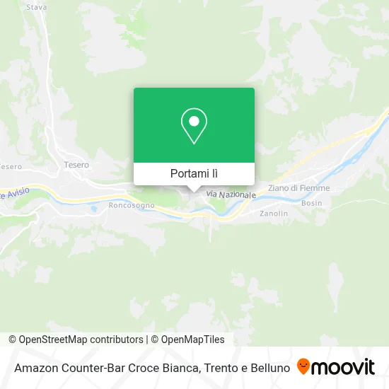 Mappa Amazon Counter-Bar Croce Bianca