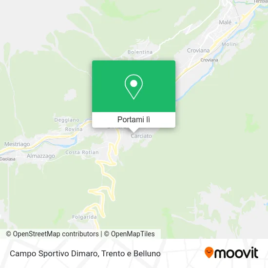 Mappa Campo Sportivo Dimaro