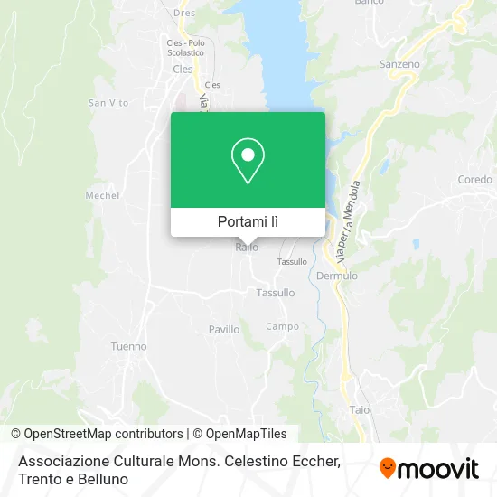 Mappa Associazione Culturale Mons. Celestino Eccher