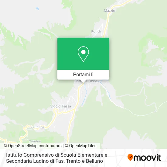 Mappa Istituto Comprensivo di Scuola Elementare e Secondaria Ladino di Fas