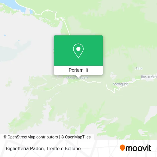 Mappa Biglietteria Padon