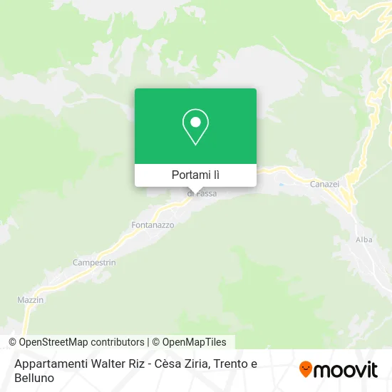 Mappa Appartamenti Walter Riz - Cèsa Ziria