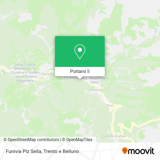 Mappa Funivia Piz Sella