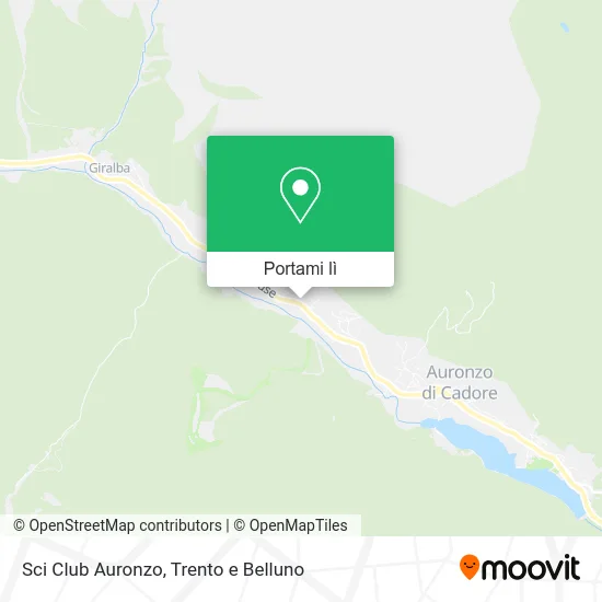Mappa Sci Club Auronzo