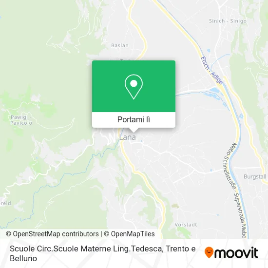 Mappa Scuole Circ.Scuole Materne Ling.Tedesca
