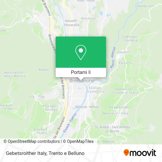 Mappa Gebetsroither Italy