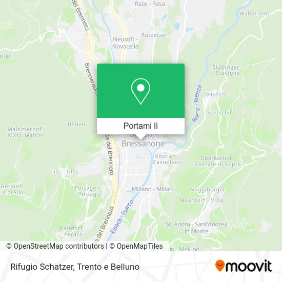 Mappa Rifugio Schatzer