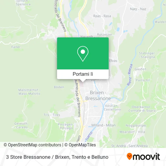 Mappa 3 Store Bressanone / Brixen