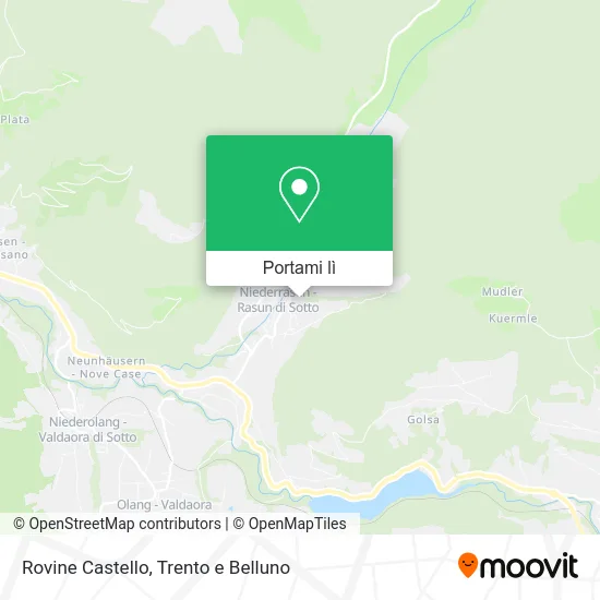 Mappa Rovine Castello