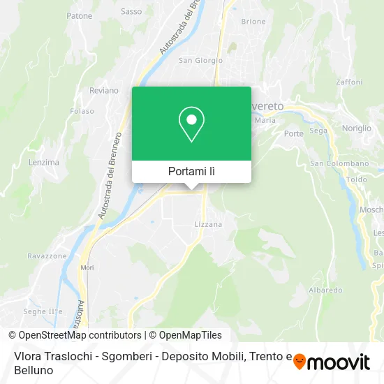 Mappa Vlora Traslochi - Sgomberi - Deposito Mobili