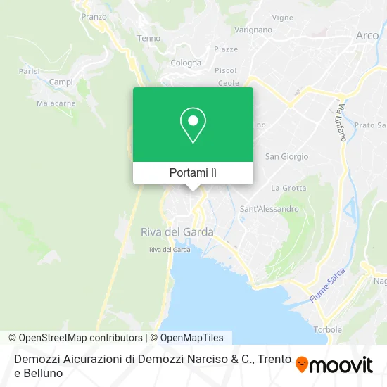 Mappa Demozzi Aicurazioni di Demozzi Narciso & C.