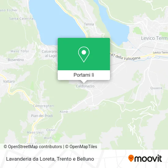 Mappa Lavanderia da Loreta