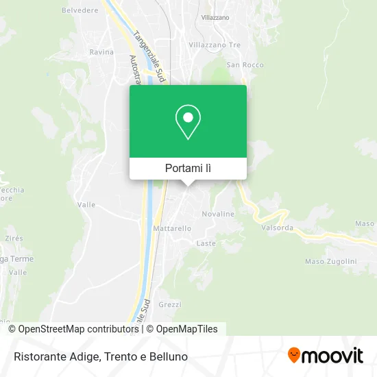 Mappa Ristorante Adige