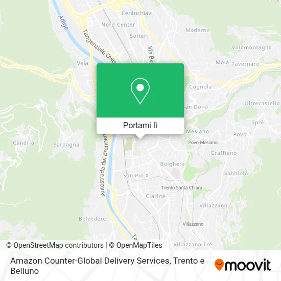 Mappa Amazon Counter-Global Delivery Services
