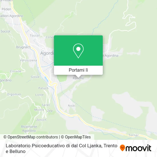 Mappa Laboratorio Psicoeducativo di dal Col Ljanka